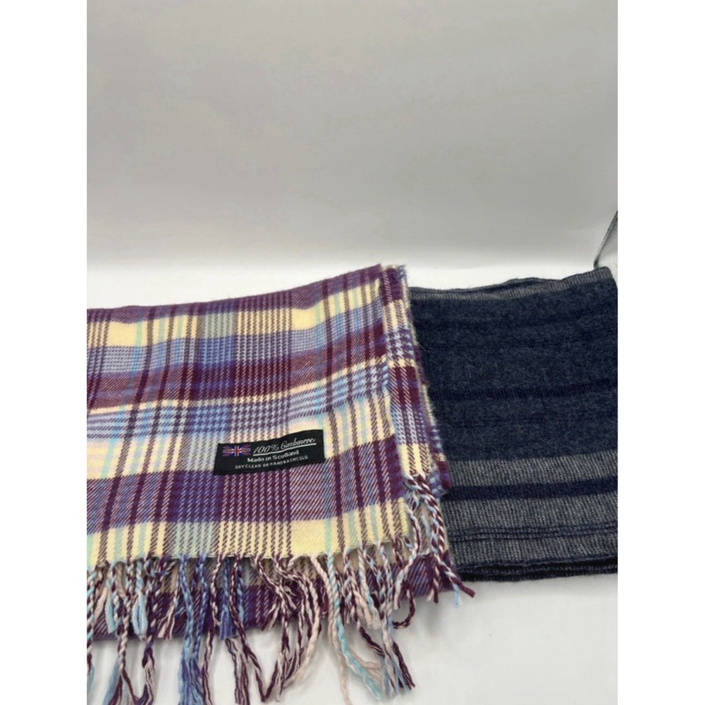 Scarf Bundle Of Two (100% Cashmere/100% Merino Wool) Unisex OS Multicolor